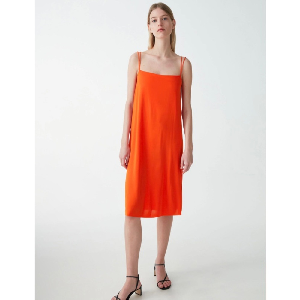 COS A-line Slip Dress in Orange Size XS